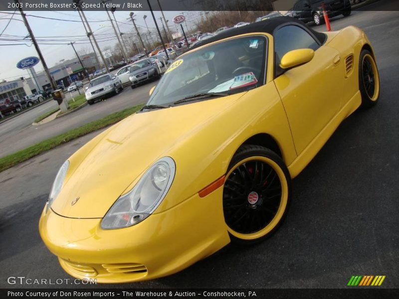 Speed Yellow / Black 2003 Porsche Boxster S