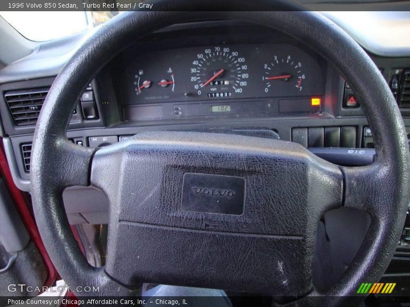Turbo Red Pearl / Gray 1996 Volvo 850 Sedan