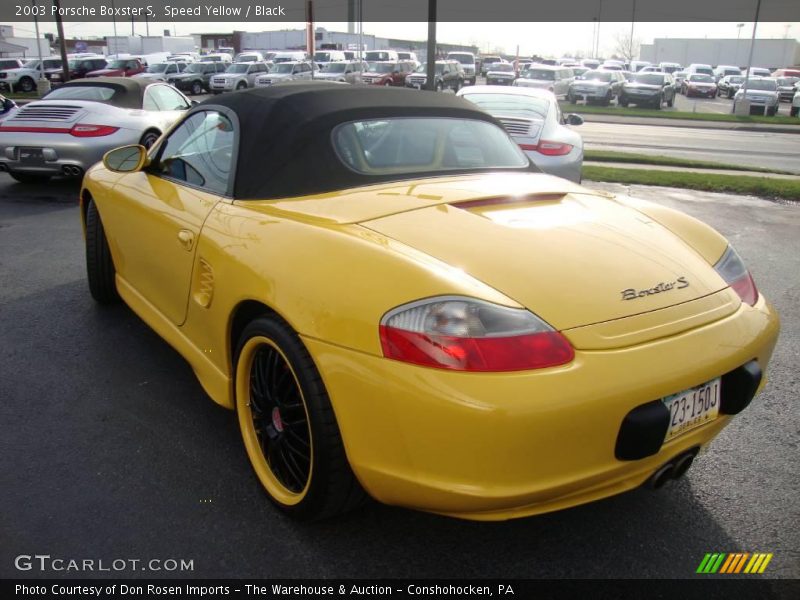 Speed Yellow / Black 2003 Porsche Boxster S