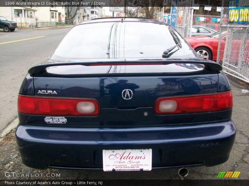 Baltic Blue Pearl / Ebony 1998 Acura Integra LS Coupe