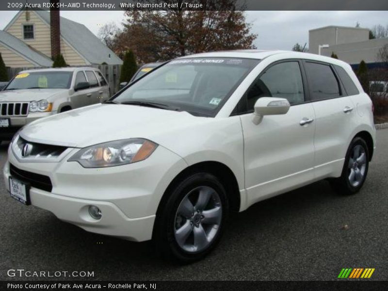 White Diamond Pearl / Taupe 2009 Acura RDX SH-AWD Technology