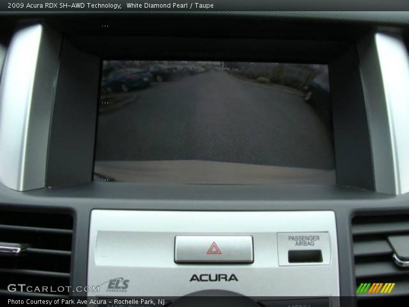 White Diamond Pearl / Taupe 2009 Acura RDX SH-AWD Technology