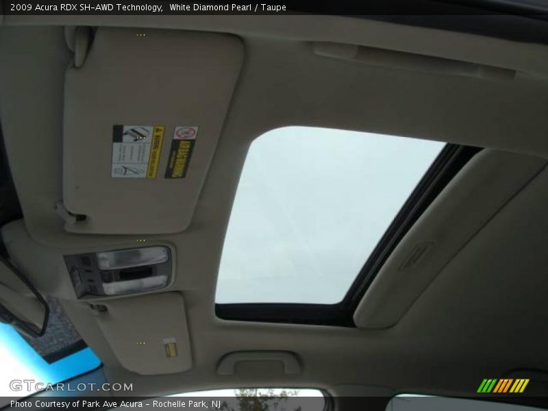 White Diamond Pearl / Taupe 2009 Acura RDX SH-AWD Technology