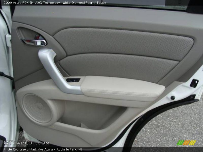 White Diamond Pearl / Taupe 2009 Acura RDX SH-AWD Technology