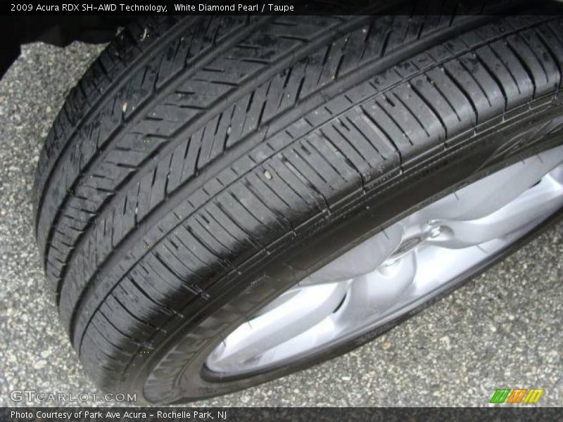 White Diamond Pearl / Taupe 2009 Acura RDX SH-AWD Technology