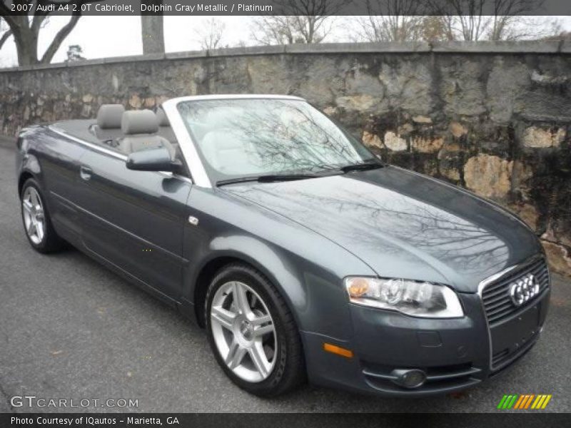 Dolphin Gray Metallic / Platinum 2007 Audi A4 2.0T Cabriolet