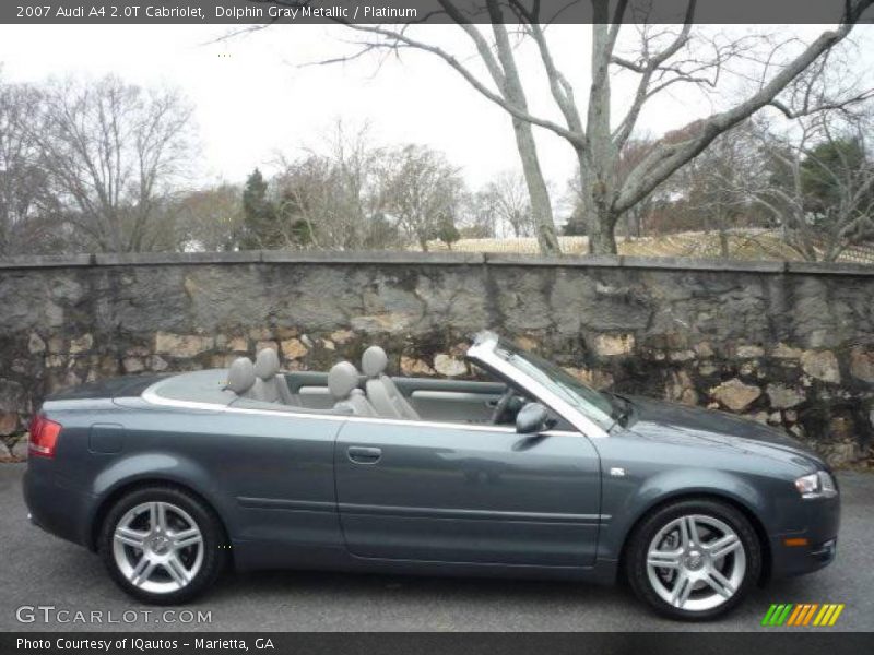 Dolphin Gray Metallic / Platinum 2007 Audi A4 2.0T Cabriolet
