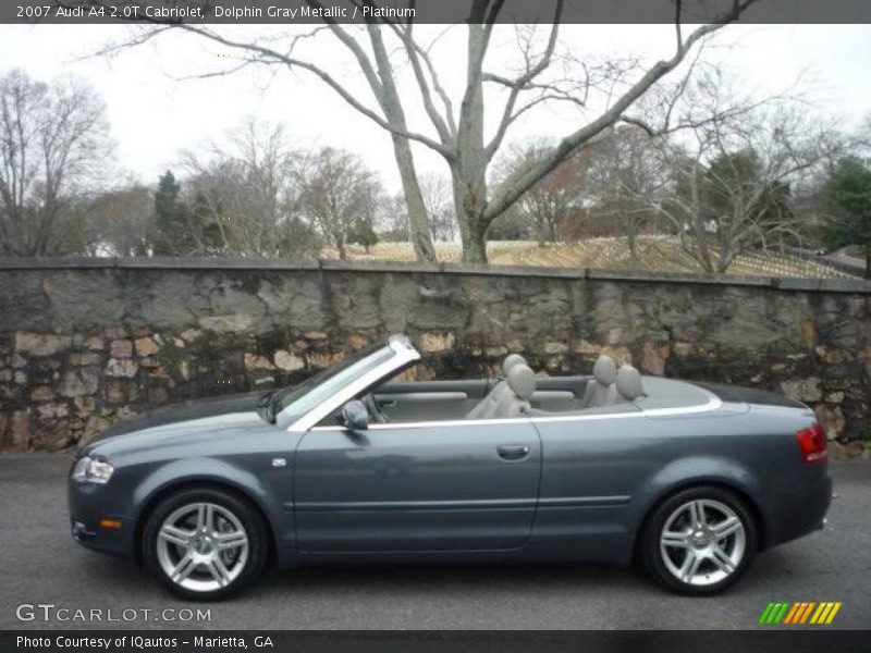 Dolphin Gray Metallic / Platinum 2007 Audi A4 2.0T Cabriolet