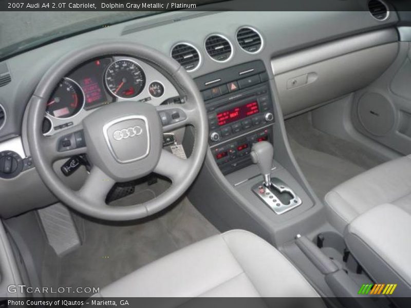 Dolphin Gray Metallic / Platinum 2007 Audi A4 2.0T Cabriolet