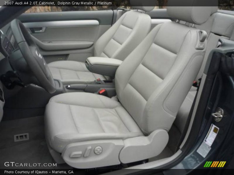 Dolphin Gray Metallic / Platinum 2007 Audi A4 2.0T Cabriolet