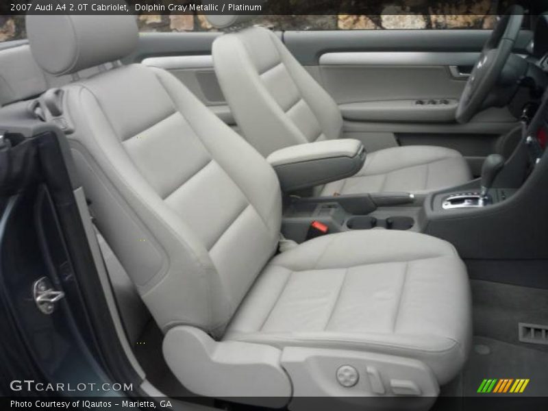 Dolphin Gray Metallic / Platinum 2007 Audi A4 2.0T Cabriolet