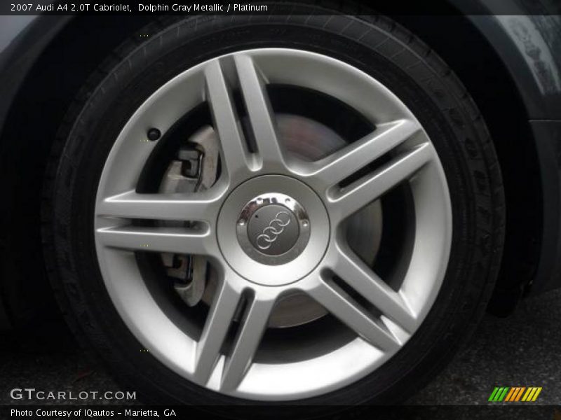 Dolphin Gray Metallic / Platinum 2007 Audi A4 2.0T Cabriolet