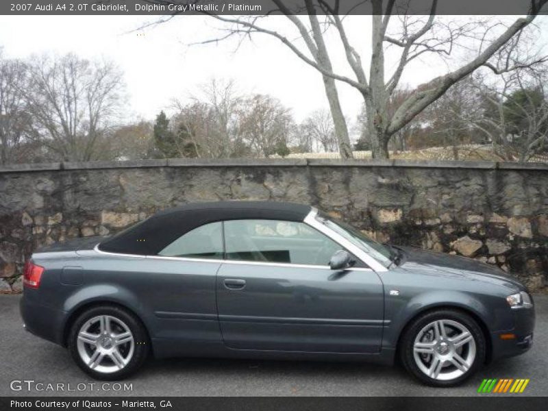 Dolphin Gray Metallic / Platinum 2007 Audi A4 2.0T Cabriolet