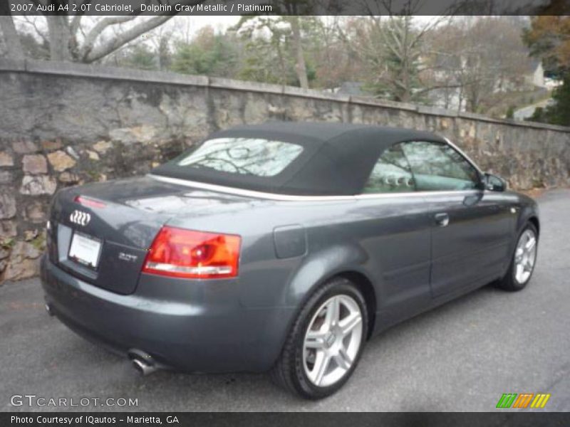 Dolphin Gray Metallic / Platinum 2007 Audi A4 2.0T Cabriolet