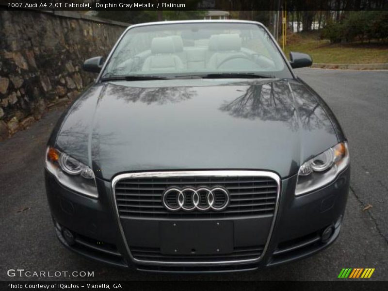 Dolphin Gray Metallic / Platinum 2007 Audi A4 2.0T Cabriolet