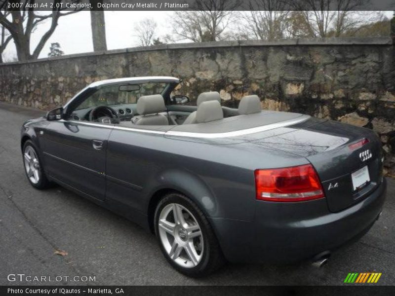 Dolphin Gray Metallic / Platinum 2007 Audi A4 2.0T Cabriolet