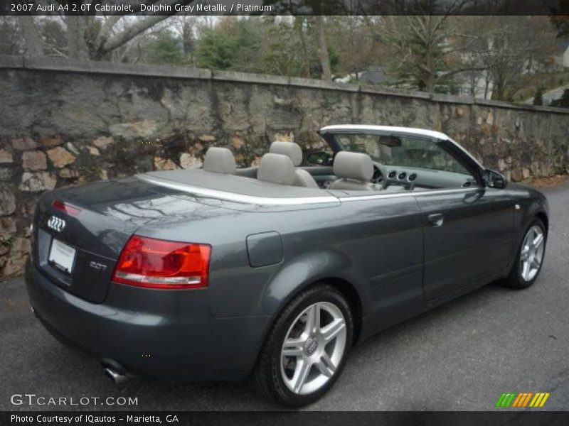 Dolphin Gray Metallic / Platinum 2007 Audi A4 2.0T Cabriolet