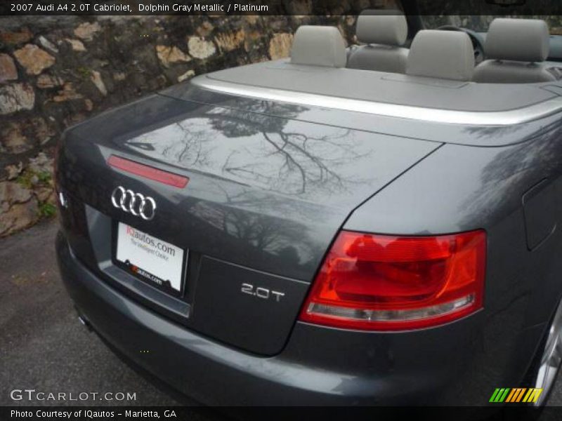 Dolphin Gray Metallic / Platinum 2007 Audi A4 2.0T Cabriolet