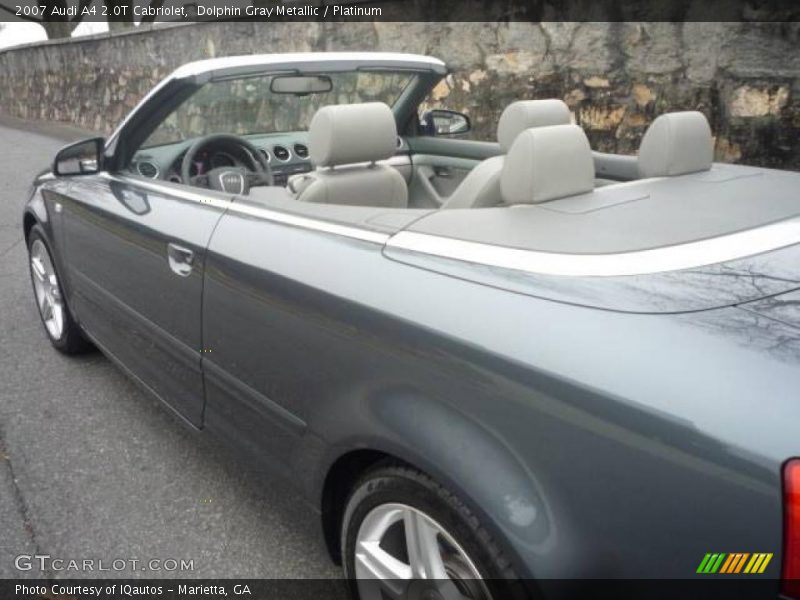 Dolphin Gray Metallic / Platinum 2007 Audi A4 2.0T Cabriolet