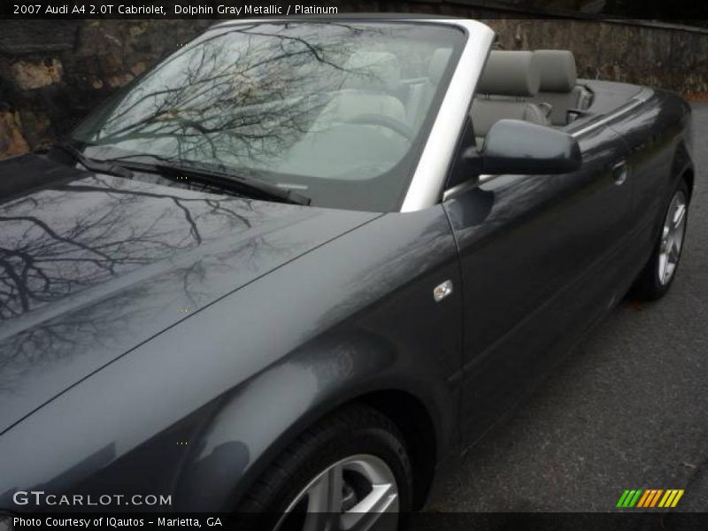 Dolphin Gray Metallic / Platinum 2007 Audi A4 2.0T Cabriolet