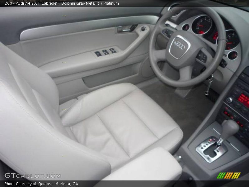 Dolphin Gray Metallic / Platinum 2007 Audi A4 2.0T Cabriolet