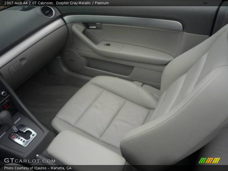 Dolphin Gray Metallic / Platinum 2007 Audi A4 2.0T Cabriolet