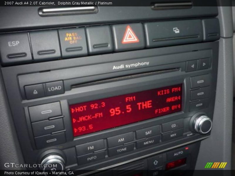 Dolphin Gray Metallic / Platinum 2007 Audi A4 2.0T Cabriolet