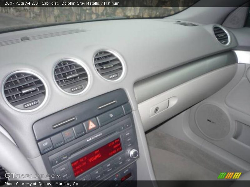 Dolphin Gray Metallic / Platinum 2007 Audi A4 2.0T Cabriolet