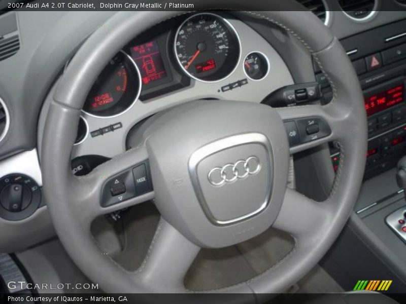 Dolphin Gray Metallic / Platinum 2007 Audi A4 2.0T Cabriolet
