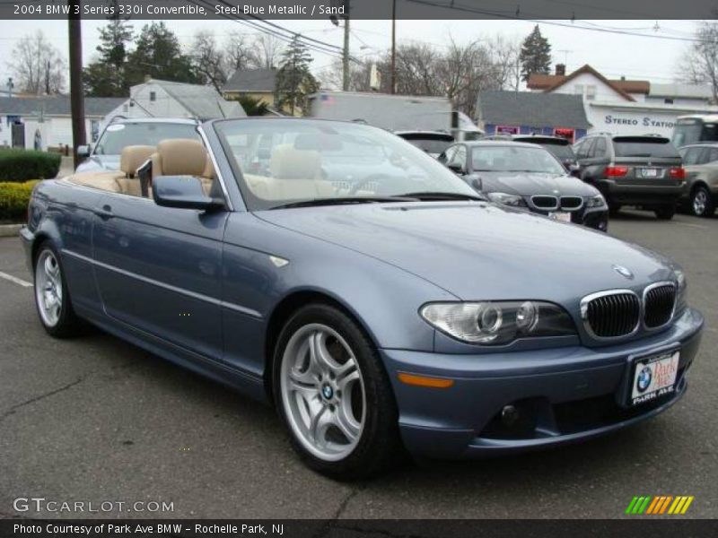 Steel Blue Metallic / Sand 2004 BMW 3 Series 330i Convertible