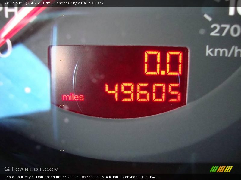 Condor Grey Metallic / Black 2007 Audi Q7 4.2 quattro