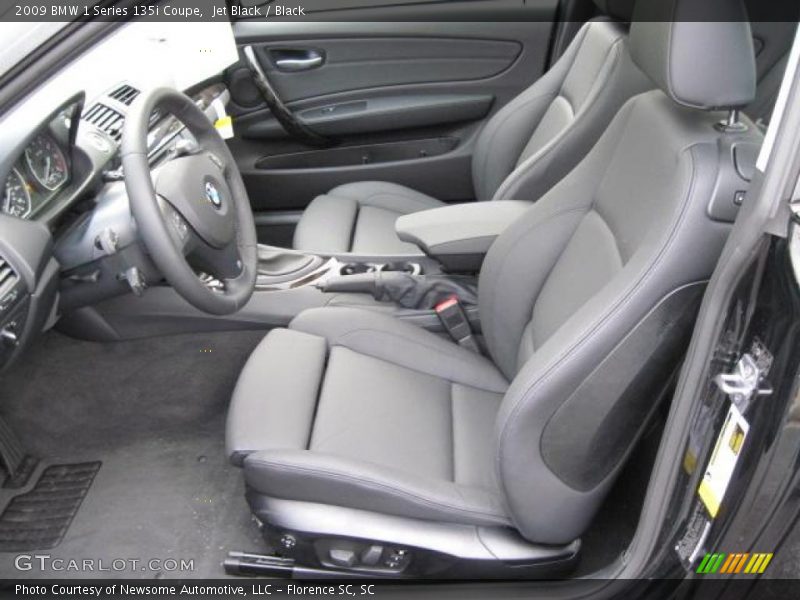 Jet Black / Black 2009 BMW 1 Series 135i Coupe