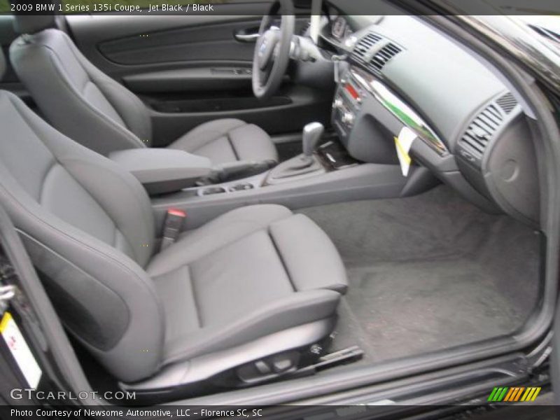 Jet Black / Black 2009 BMW 1 Series 135i Coupe