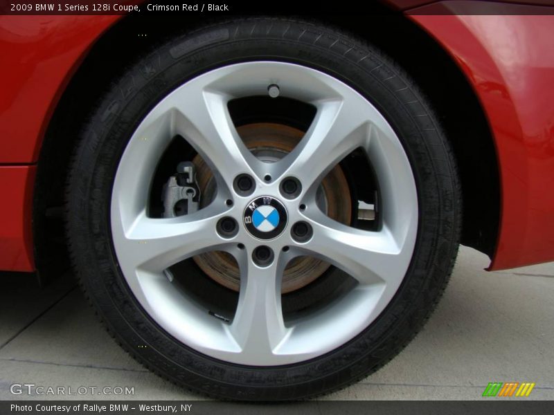 Crimson Red / Black 2009 BMW 1 Series 128i Coupe
