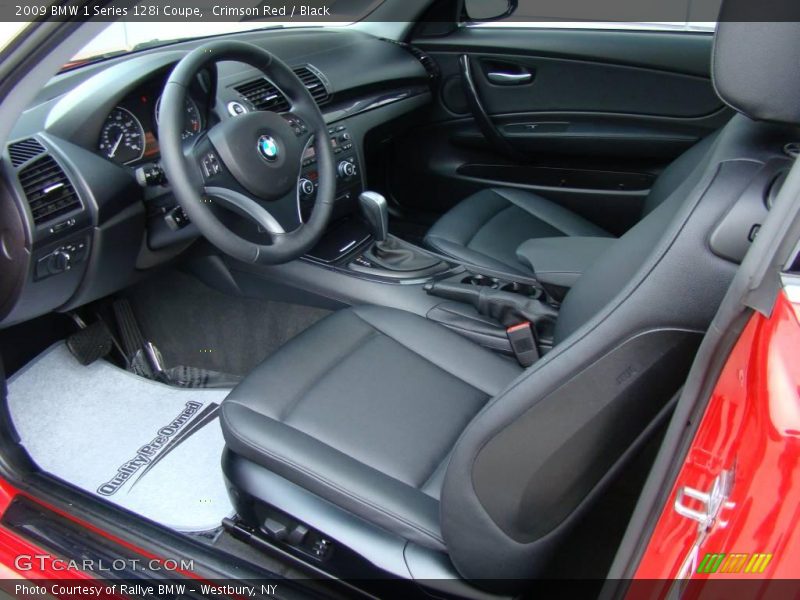 Crimson Red / Black 2009 BMW 1 Series 128i Coupe