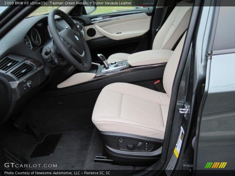 Tasman Green Metallic / Oyster Nevada Leather 2009 BMW X6 xDrive35i