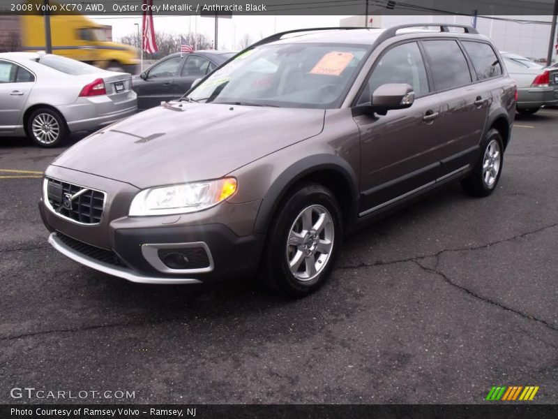 Oyster Grey Metallic / Anthracite Black 2008 Volvo XC70 AWD