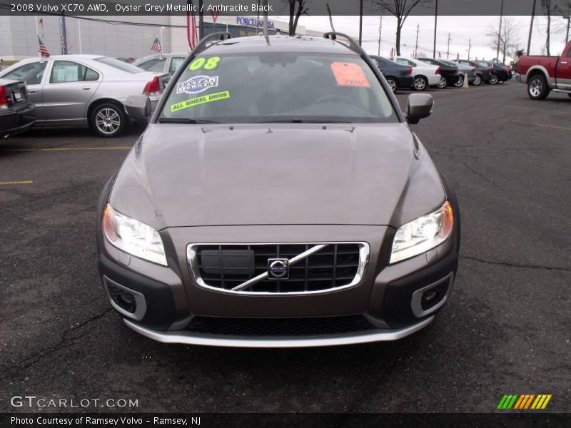 Oyster Grey Metallic / Anthracite Black 2008 Volvo XC70 AWD