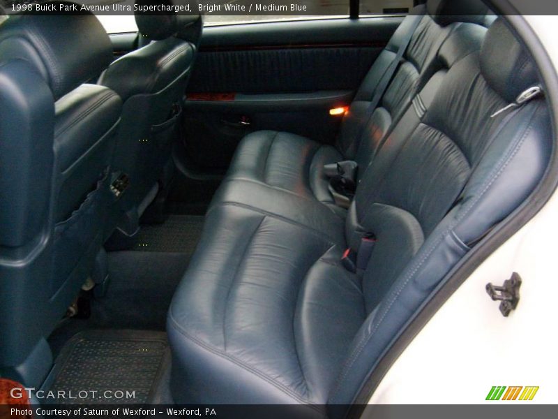 Bright White / Medium Blue 1998 Buick Park Avenue Ultra Supercharged