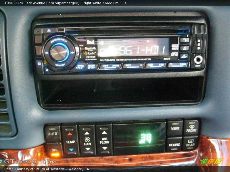 Bright White / Medium Blue 1998 Buick Park Avenue Ultra Supercharged