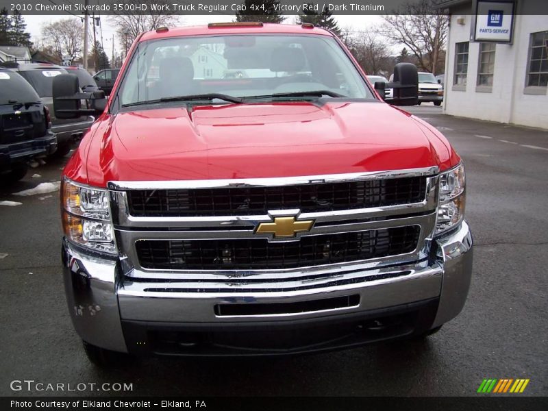 Victory Red / Dark Titanium 2010 Chevrolet Silverado 3500HD Work Truck Regular Cab 4x4