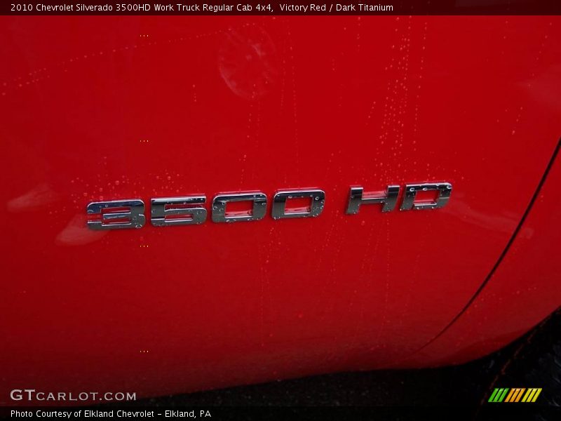 Victory Red / Dark Titanium 2010 Chevrolet Silverado 3500HD Work Truck Regular Cab 4x4