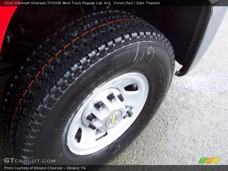 Victory Red / Dark Titanium 2010 Chevrolet Silverado 3500HD Work Truck Regular Cab 4x4