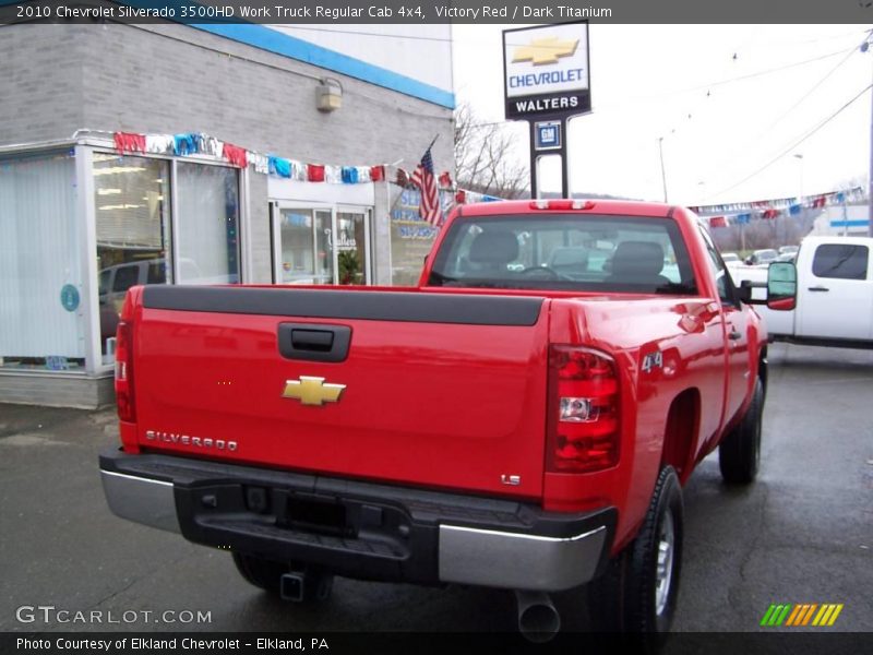 Victory Red / Dark Titanium 2010 Chevrolet Silverado 3500HD Work Truck Regular Cab 4x4