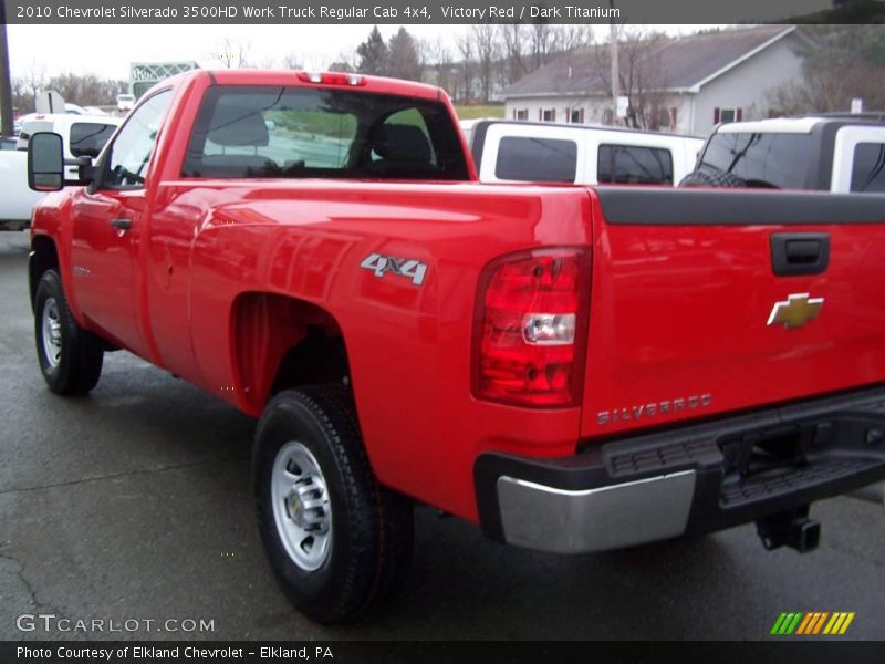 Victory Red / Dark Titanium 2010 Chevrolet Silverado 3500HD Work Truck Regular Cab 4x4