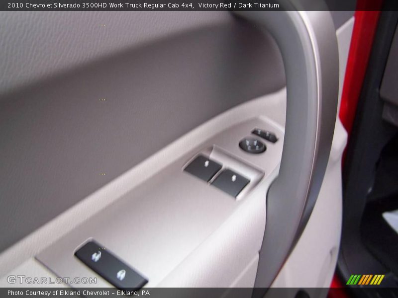 Victory Red / Dark Titanium 2010 Chevrolet Silverado 3500HD Work Truck Regular Cab 4x4