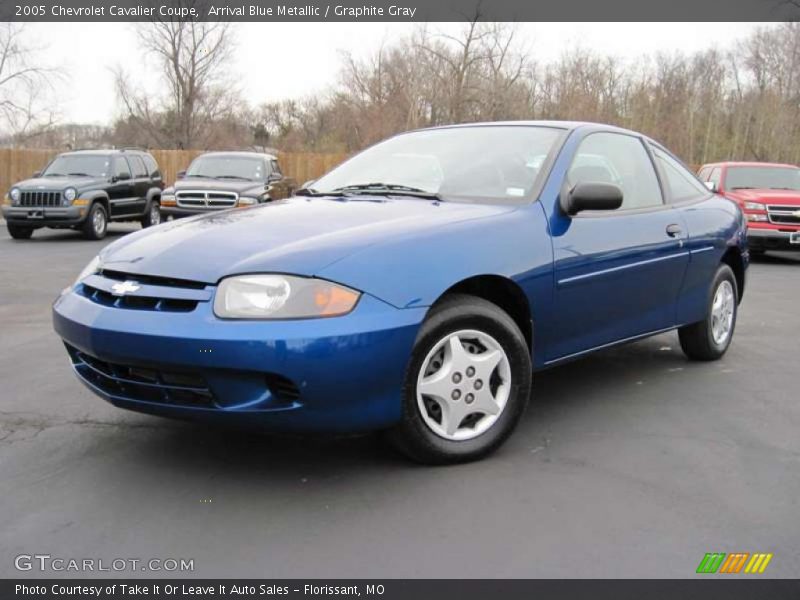 Arrival Blue Metallic / Graphite Gray 2005 Chevrolet Cavalier Coupe