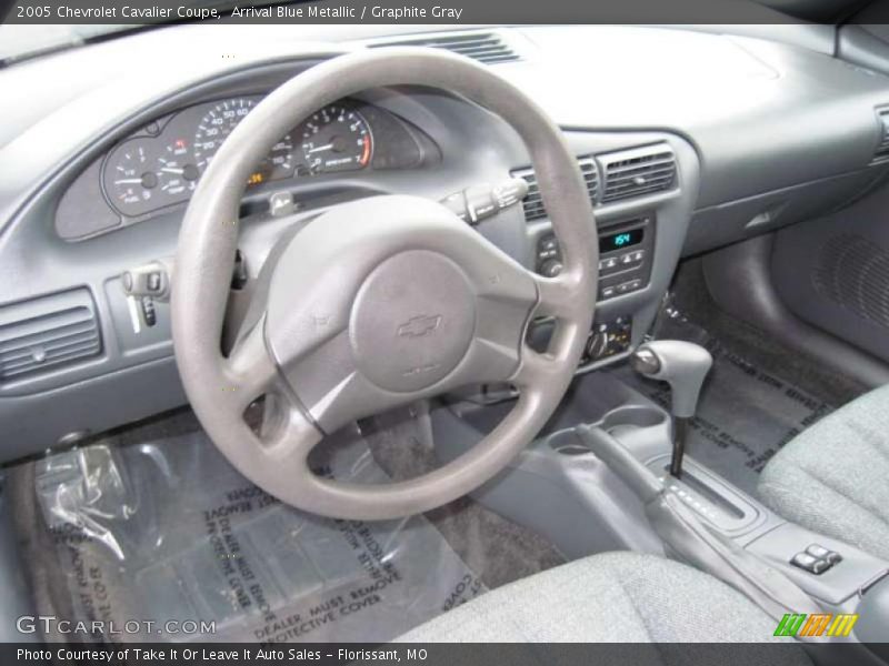 Arrival Blue Metallic / Graphite Gray 2005 Chevrolet Cavalier Coupe