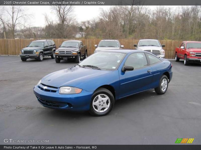 Arrival Blue Metallic / Graphite Gray 2005 Chevrolet Cavalier Coupe