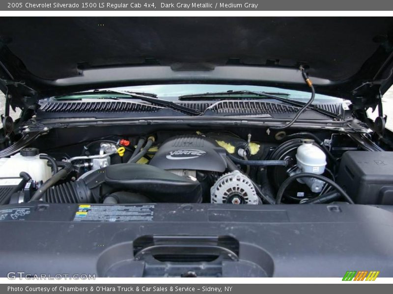 Dark Gray Metallic / Medium Gray 2005 Chevrolet Silverado 1500 LS Regular Cab 4x4